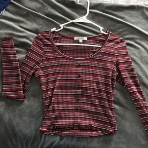 Long sleeved striped tee